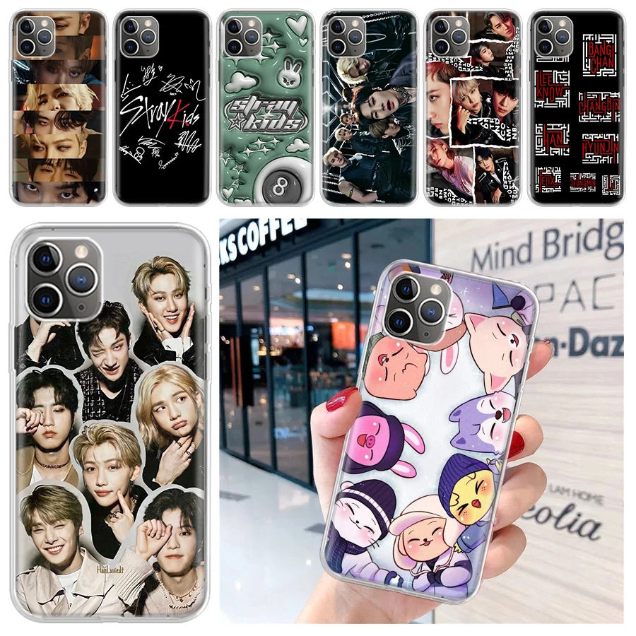 Kpop Stray Kids Soft Phone Case for iPhone 16 15 14 Plus 13 12 Mini 11 Pro Max 7 + Apple XS X SE 2020 8 Print Cover Shell