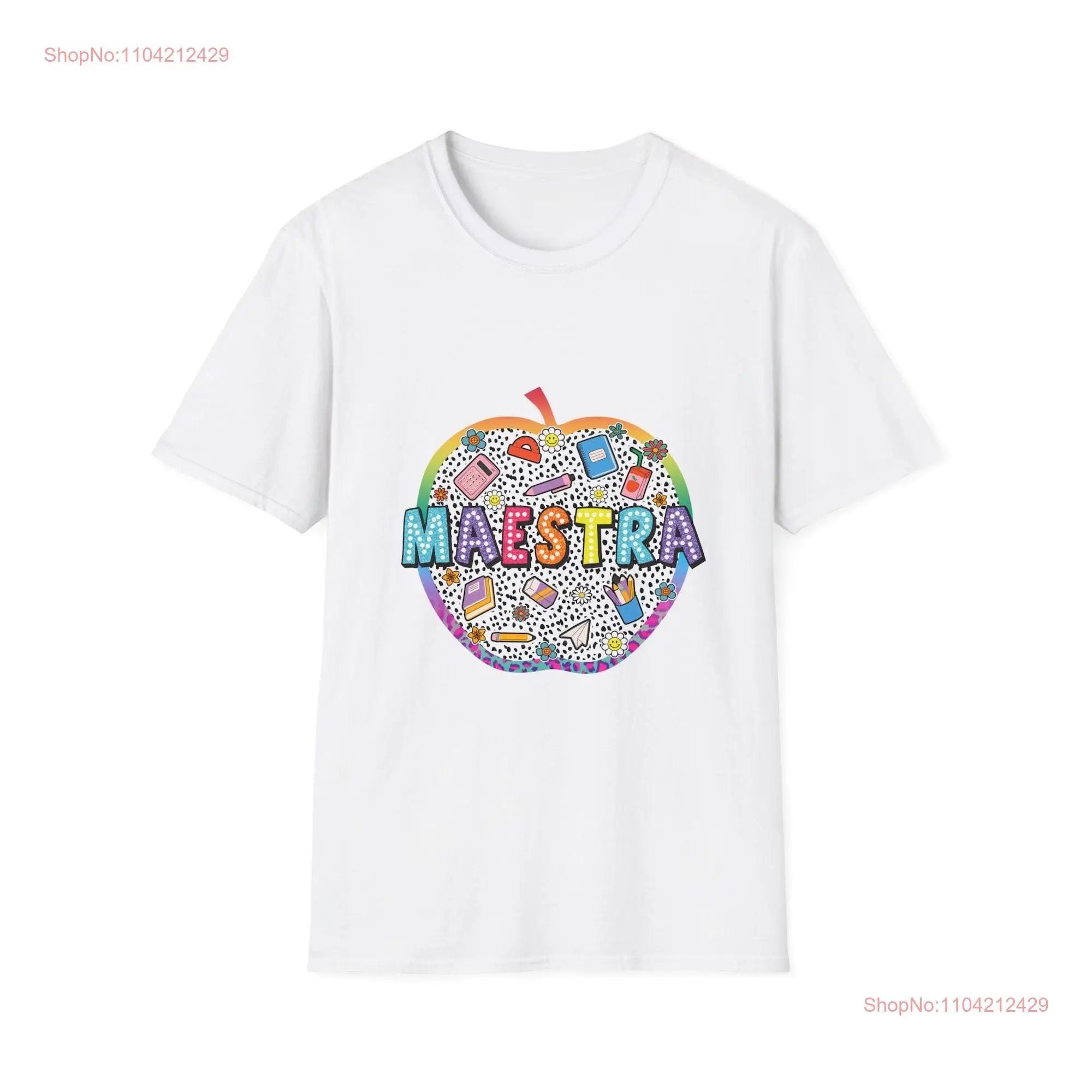 Maestra Back to School Softstyle T Shirt long or short sleeves