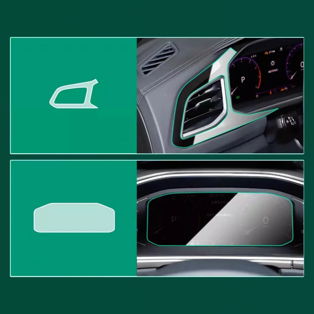 TUP Protection Film for VW T-Roc 2025 2024 2023 Pre Cut Transparent PPF Navigation Gear Panel Center Console Cover Accessories