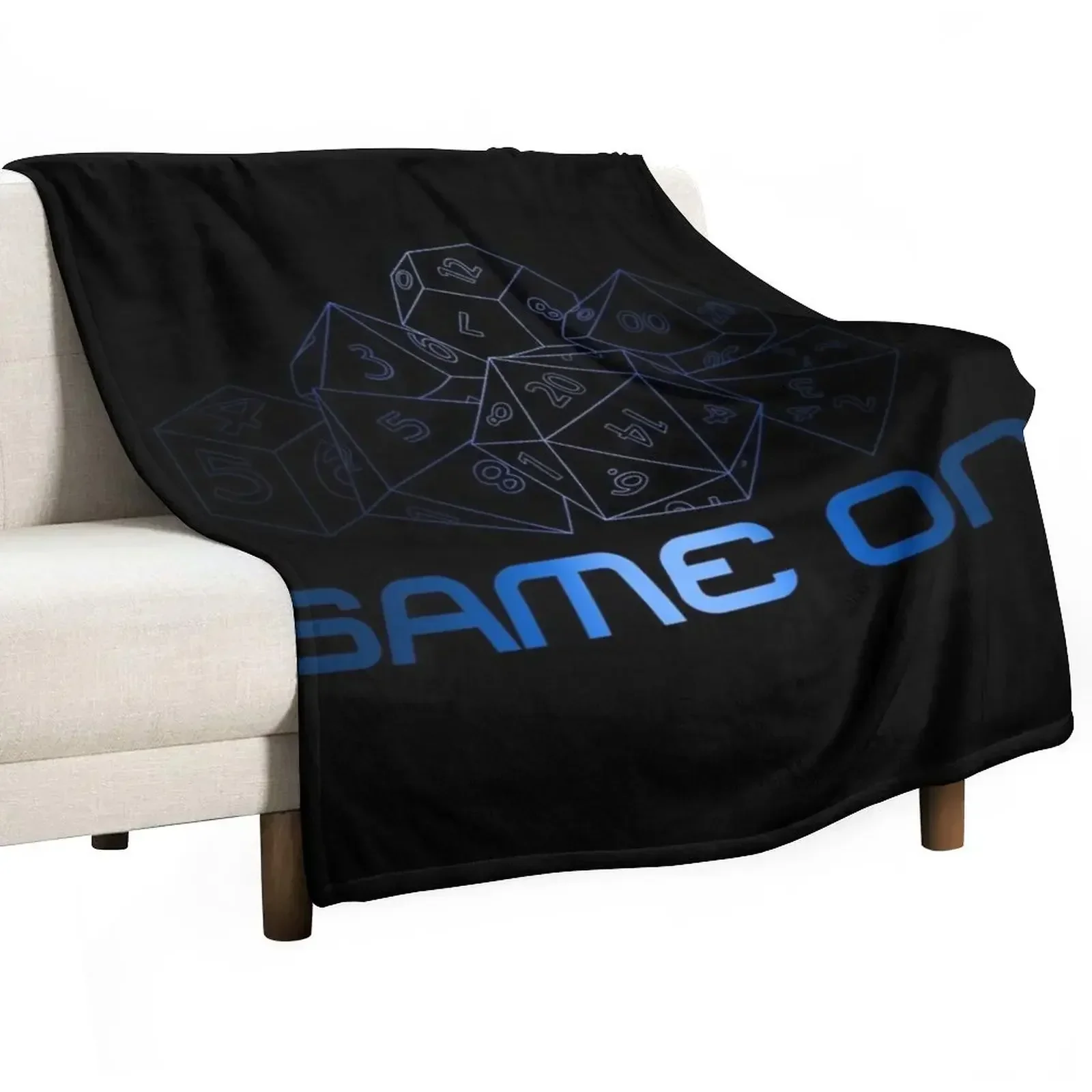 

Gamer Dice Throw Blanket bed plaid Furry Warm Blankets