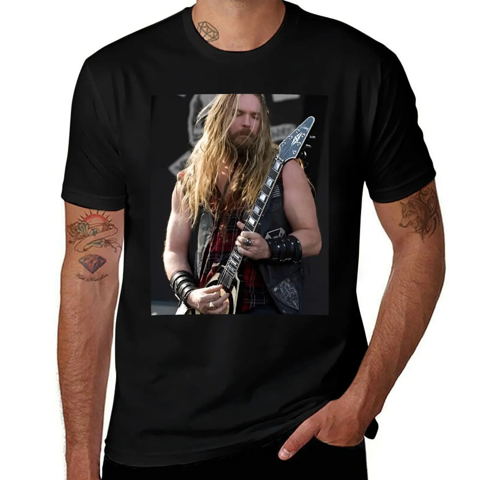 Zakk Wylde Красивая футболка, новое издание, рубашка на заказ, футболки, мужская футболка большого размера