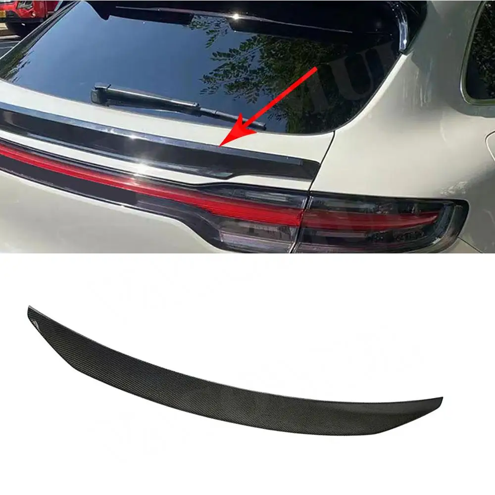 

VACOMUL Carbon Fiber Rear Middle Lip Spoiler for Porsche Macan 2014 - 2018 ABS Carbon Look Trunk Wing Car Styling