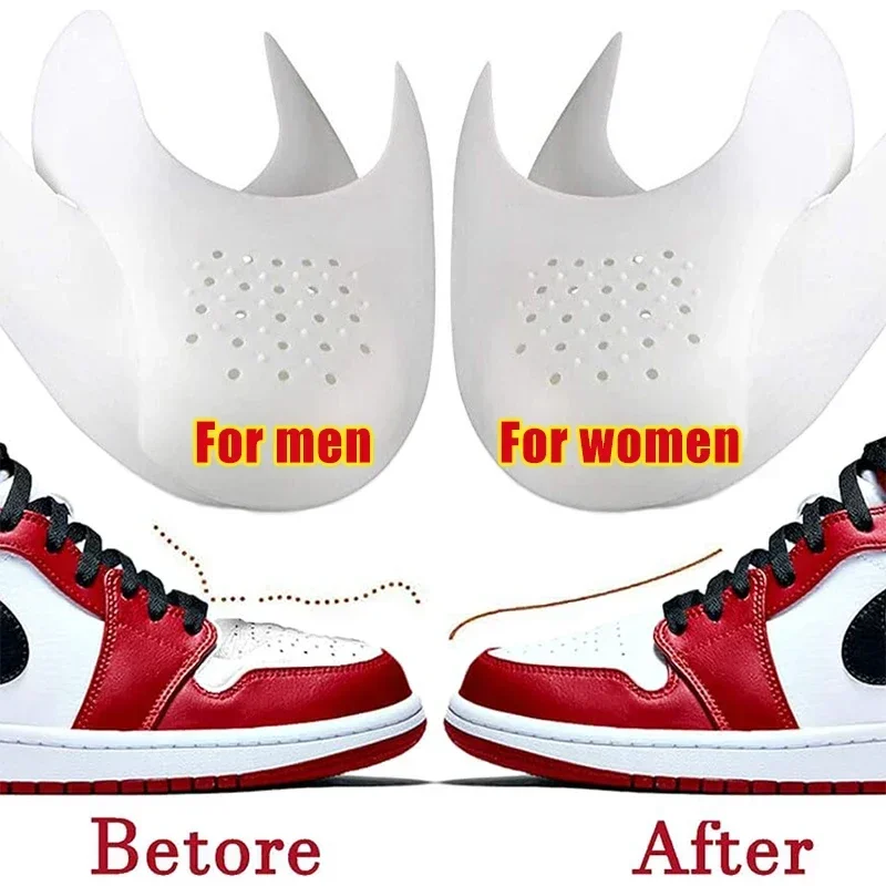 4pairs New Shoe Care Sneaker Anti Crease Toe Caps Protector Stretcher Expander Shaper Support Pad Shoes Accessories