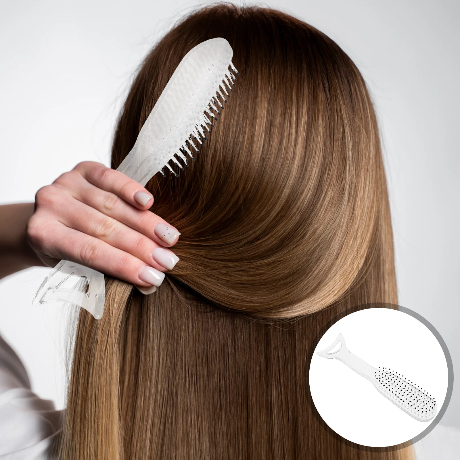 

Mermaid Guasha Scalp Comb Detangler Brush For Wet Dry Hair Anti Static Styling Tool Ergonomic Handle Fine Tooth Adult Kids