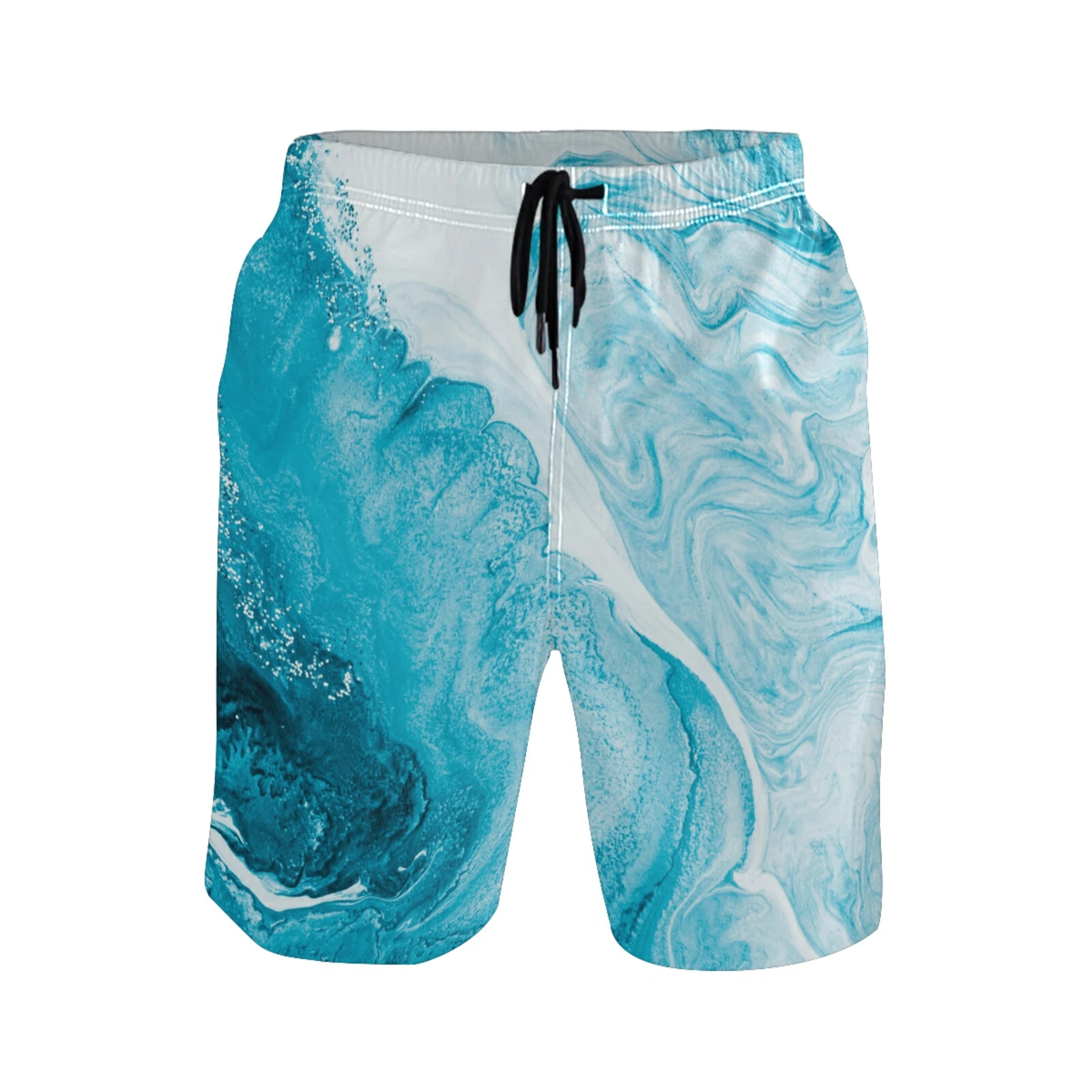 2022 Quick Dry Summer Mens Siwmwear Beach Board Shorts Briefs For Man Swim Trunks Swimming Shorts Beachwear Fashion Marble Print