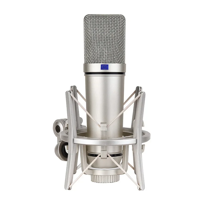 U87 Microphone Capacitive Cantilever Tiktok Network Celebrity Anchor The Same Recording Set 48V Large Diaphragm Live Microphone