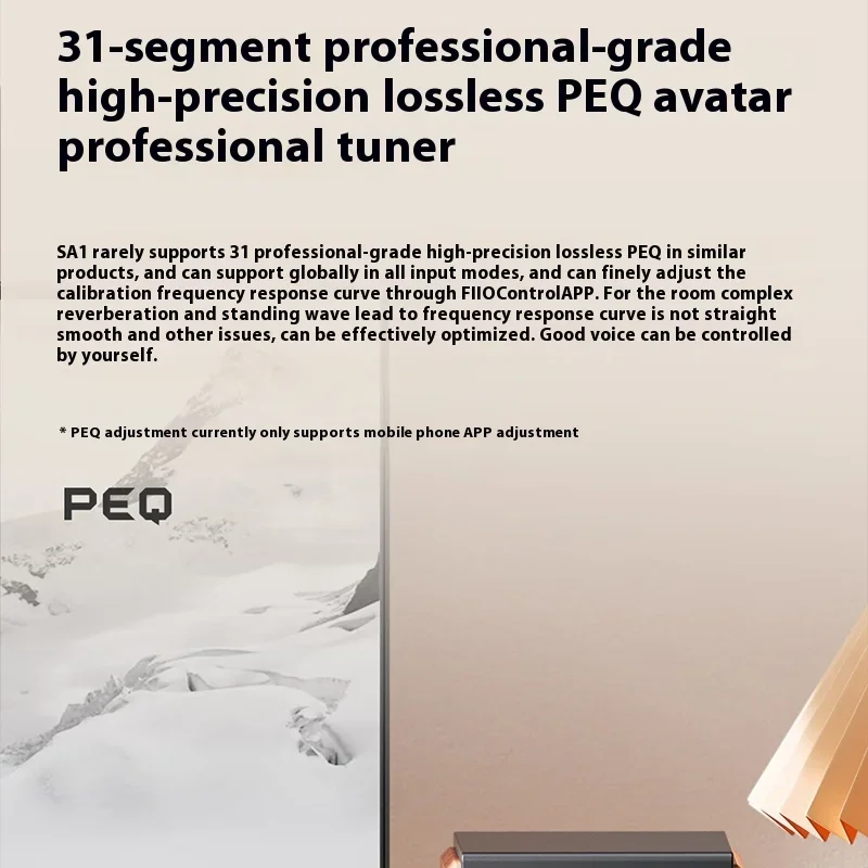 FiiO SA1 Active Speaker Desktop Bluetooth Speaker HIFI Sound Quality 31 Segment High-precision Lossless Customize PEQ LDAC APP