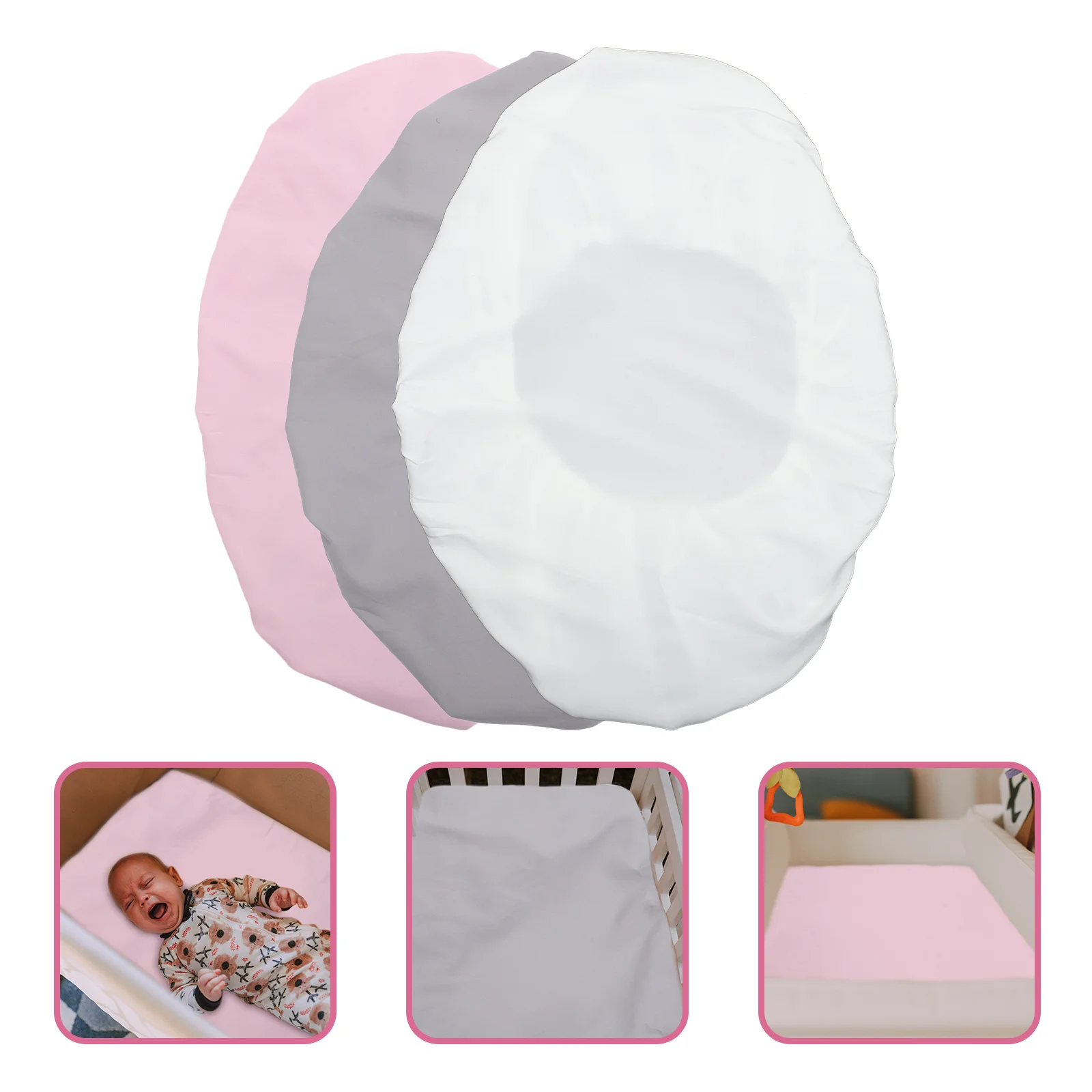 3 قطعة ملاءات سرير من الألياف الدقيقة ملاءات مناسبة للأطفال الصغار سرير مريح متين وقابل للغسل وقابل لإعادة الاستخدام