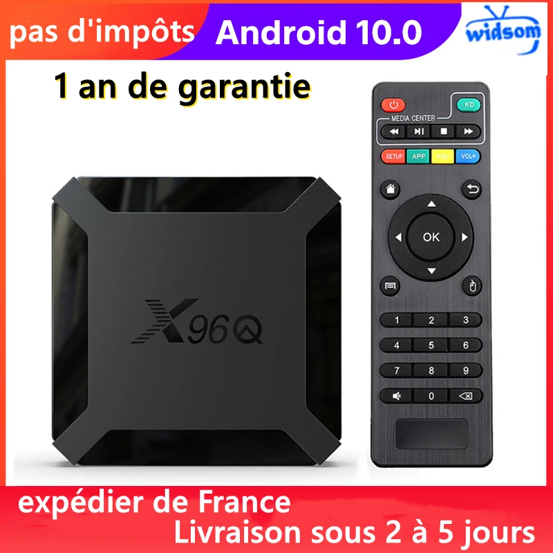 

Best X96Q Smart Android 10.0 TV Box Allwinner H313 1G8G 2G16G Media Player X96Q Smart tv set top box ship from france