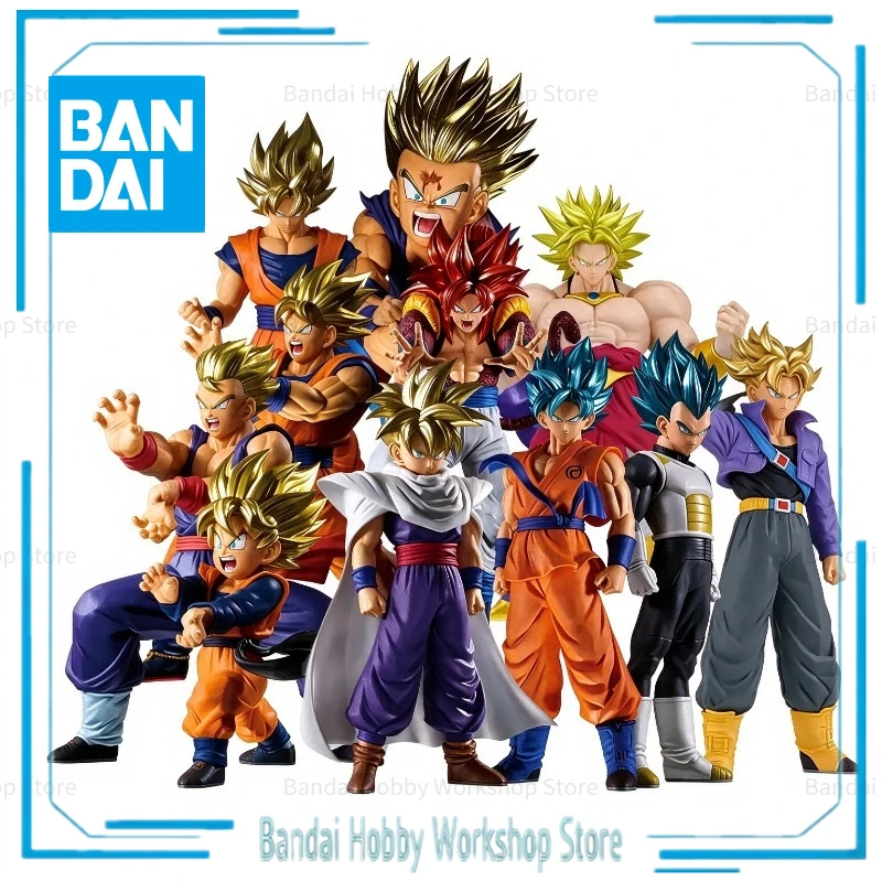 In Stock Original Bandai Banpresto Dragon Ball BOS Son Goku & Trunks Super Saiyan Anime Prize Figure, Collectible Gift Toy Model