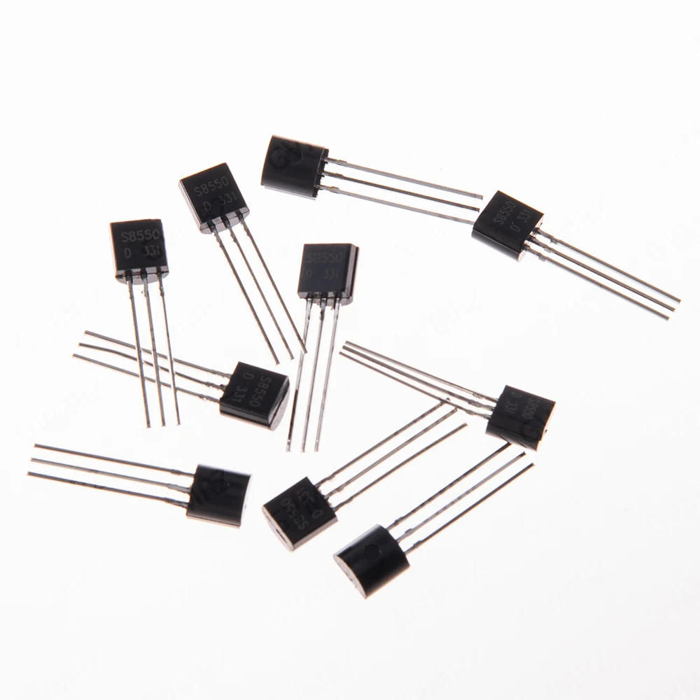 100PCS BC337 10Values TO-92 Transistors Kit (BC337/2N2222/S8050 etc.) for Arduino DIY Electronic Project 2N2222
