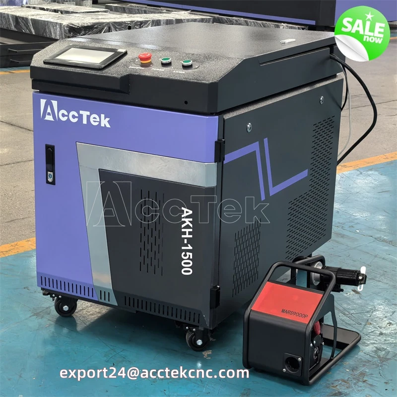 Mesin las Laser genggam 1500W, mesin las Laser serat Laser untuk las logam memotong air mesin las logam pendingin