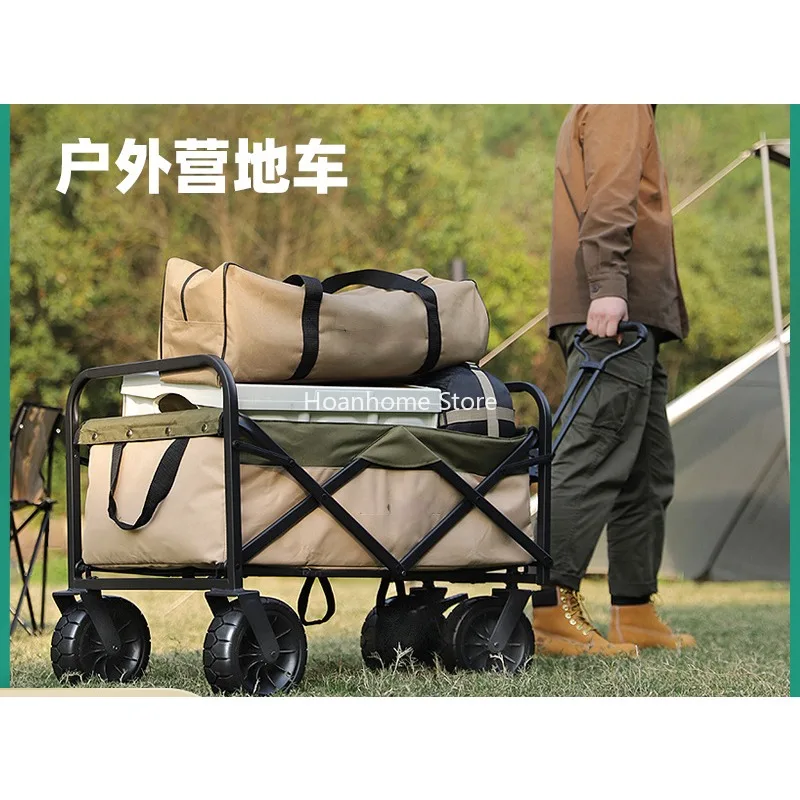 Outdoor Trailer Field Camp Car Stall Trolley Camping Folding Bicycle Camper