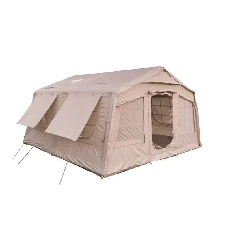 Heavy-duty camping tent with rain cover, suitable for outdoor travel for 5-6 people