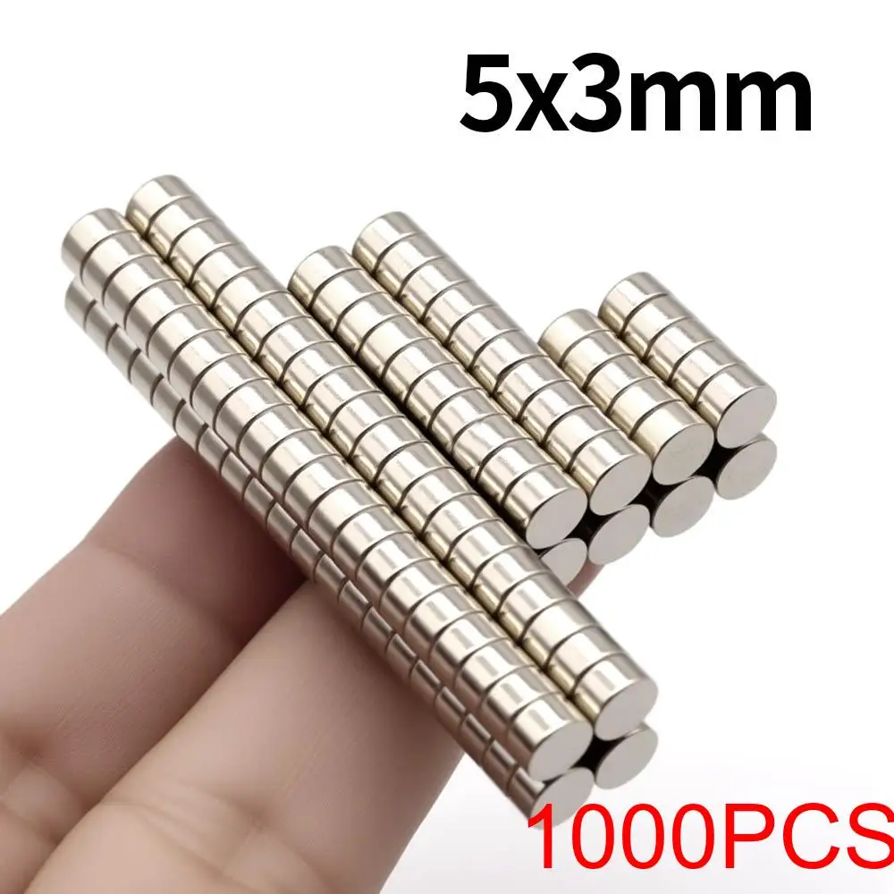 5x3mm Super Strong Neodymium Magnet N35 NdfeB Permanent Magnetic imanes Round Powerful Magnets Refrigerator Magnet image 3