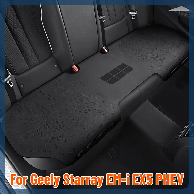 For Geely Starray EM-i EX5 PHEV Suede Leather Full Set Seat Covers Anti-Wear Protector Cushions Interior Styling Mod Accessories