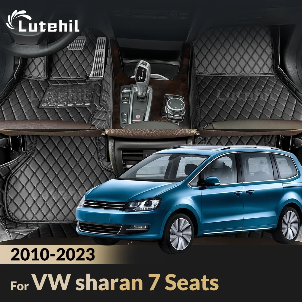 

Автомобильные коврики для Volkswagen VW Sharan (7 мест) 2010-2023 22 21 20 19 18, индивидуальные ковровые покрытия, аксессуары для интерьера