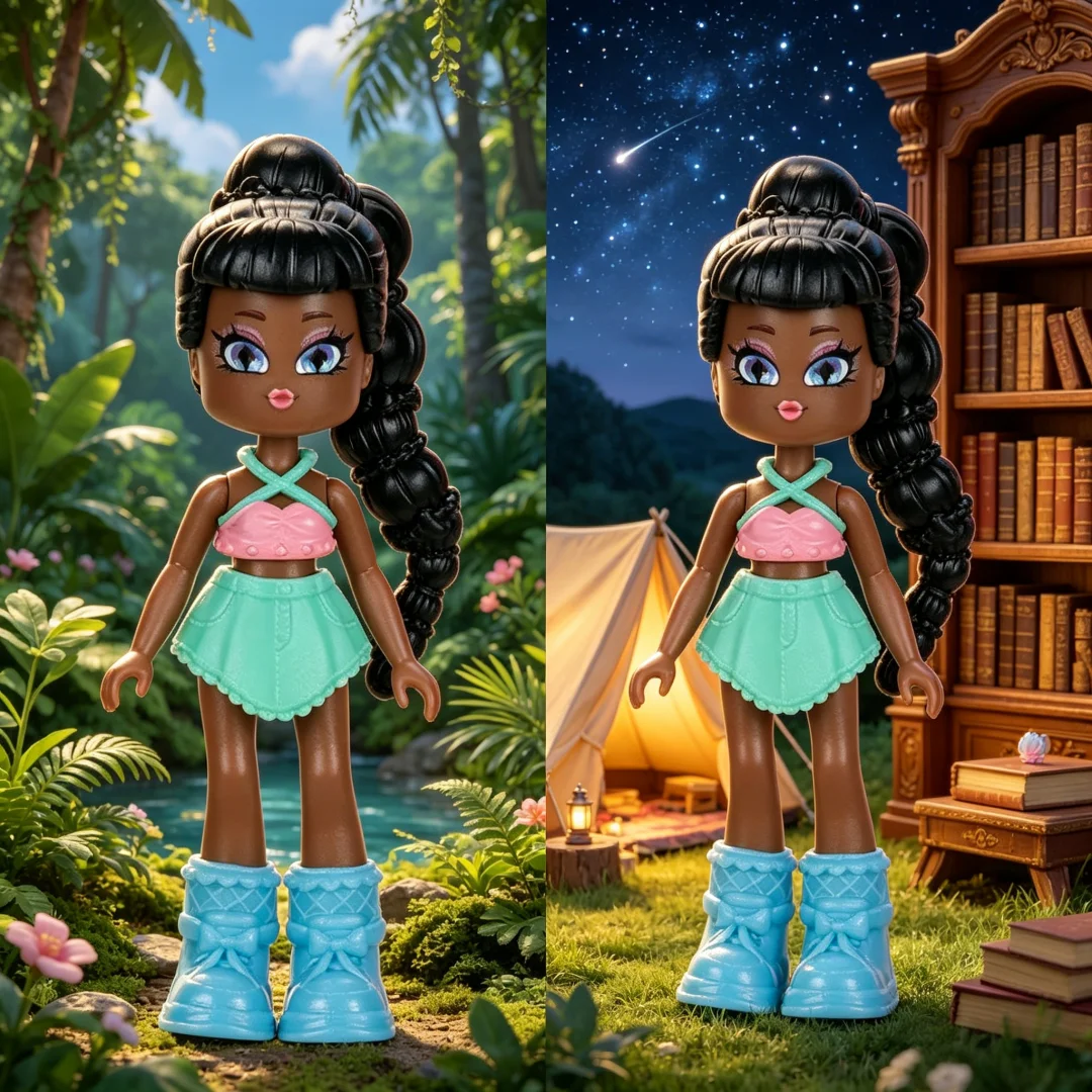 Royale High Fire Fairy Modepuppe Actionfigur mit Virtuellem Artikelcode Offiziell Lizenziertes Sammlerstück Spielzeug für Fans Sammlergeschenke