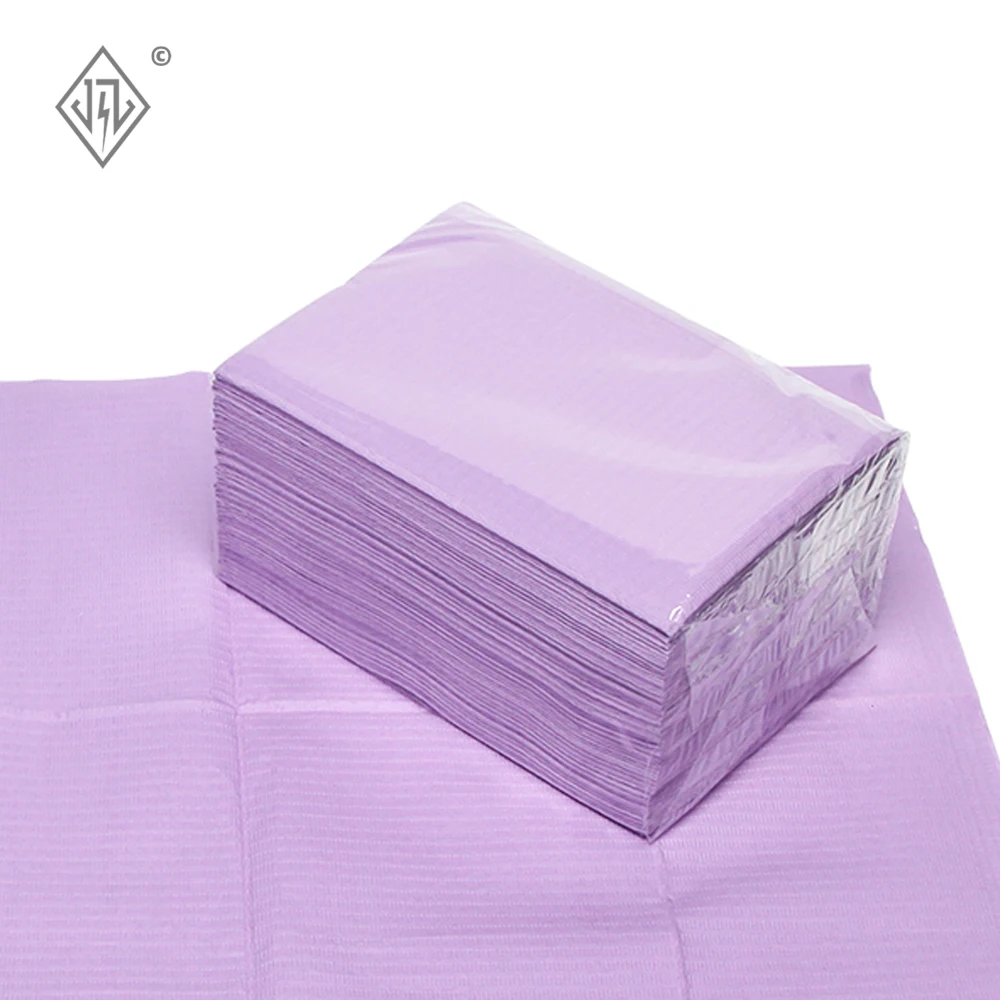 حصيرة طاولة للاستعمال مرة واحدة، حصيرة تنظيف الوشم 50 قطعة/الحقيبة طبقة من الورق المرفق بالفيلم البلاستيكي المعزول، استوديو الوشم JZ #5