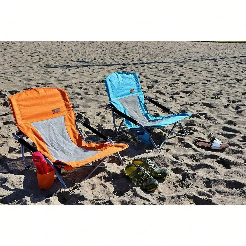 

SeIIing Chair Beach, Low Beach Chair, Sling, Folding, Portable, Concert, For Adults, Kids, Boat, Sand Chair With Cup Holder Car