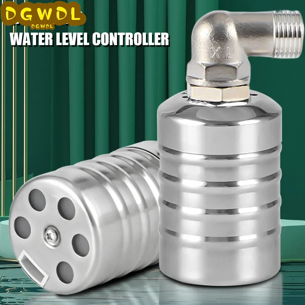 Stainless Steel Floating Ball Valve Automatic Water Level Control Valve 1/2 3/4 Float Water Tank Water Tower Shutoff Valve