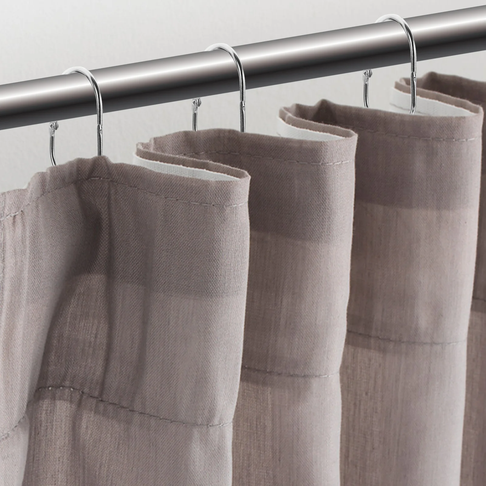 

30Pcs Shower Curtain Rings Metal Hanging Hooks Sturdy Rust Proof for Bathroom Heavy Light Curtains Rod Shower Curtain Rings