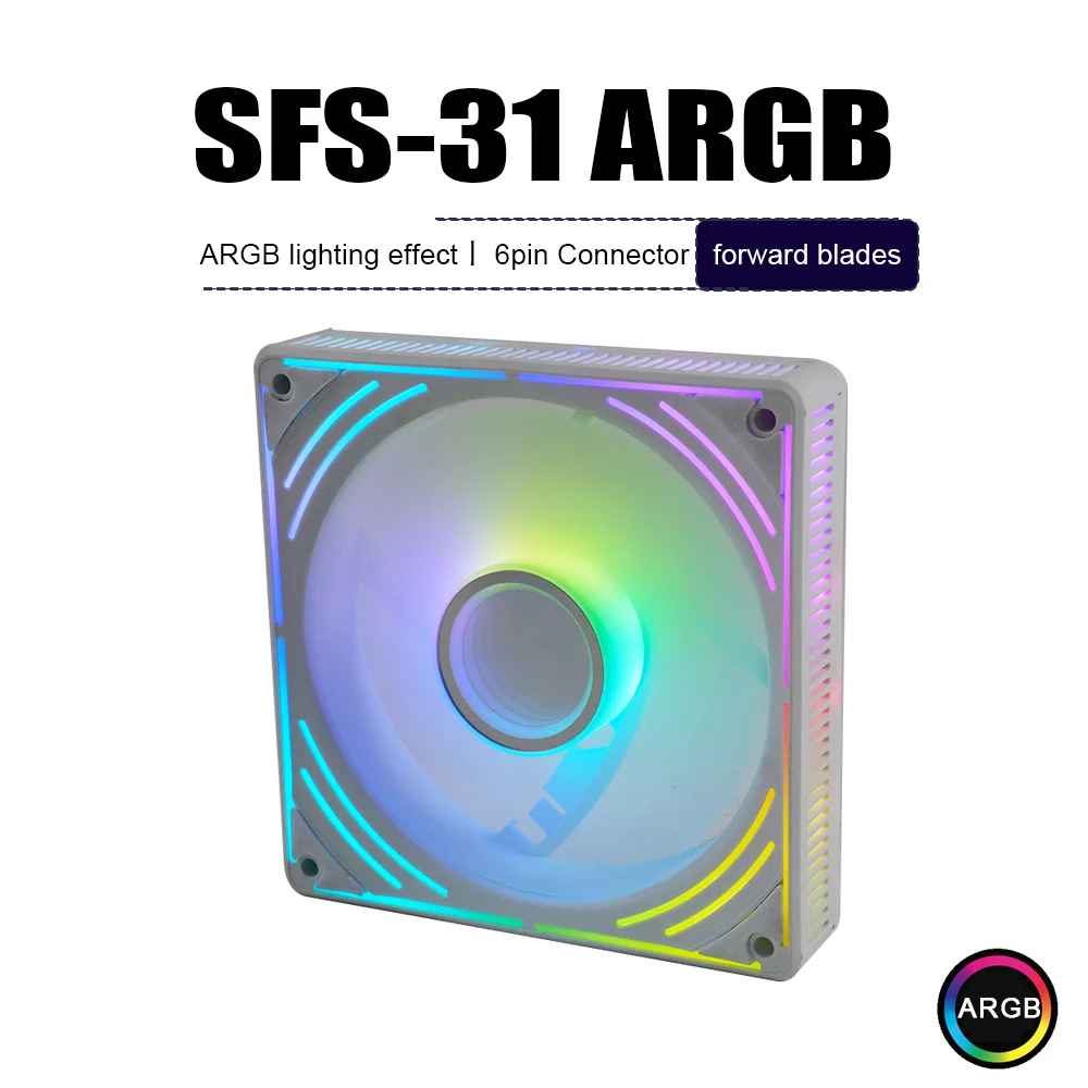 

MANMU Rgb Fan Gaming Computer Fan Argb 120mm silent Cooling Cpu pc Fan pc Case Cooling