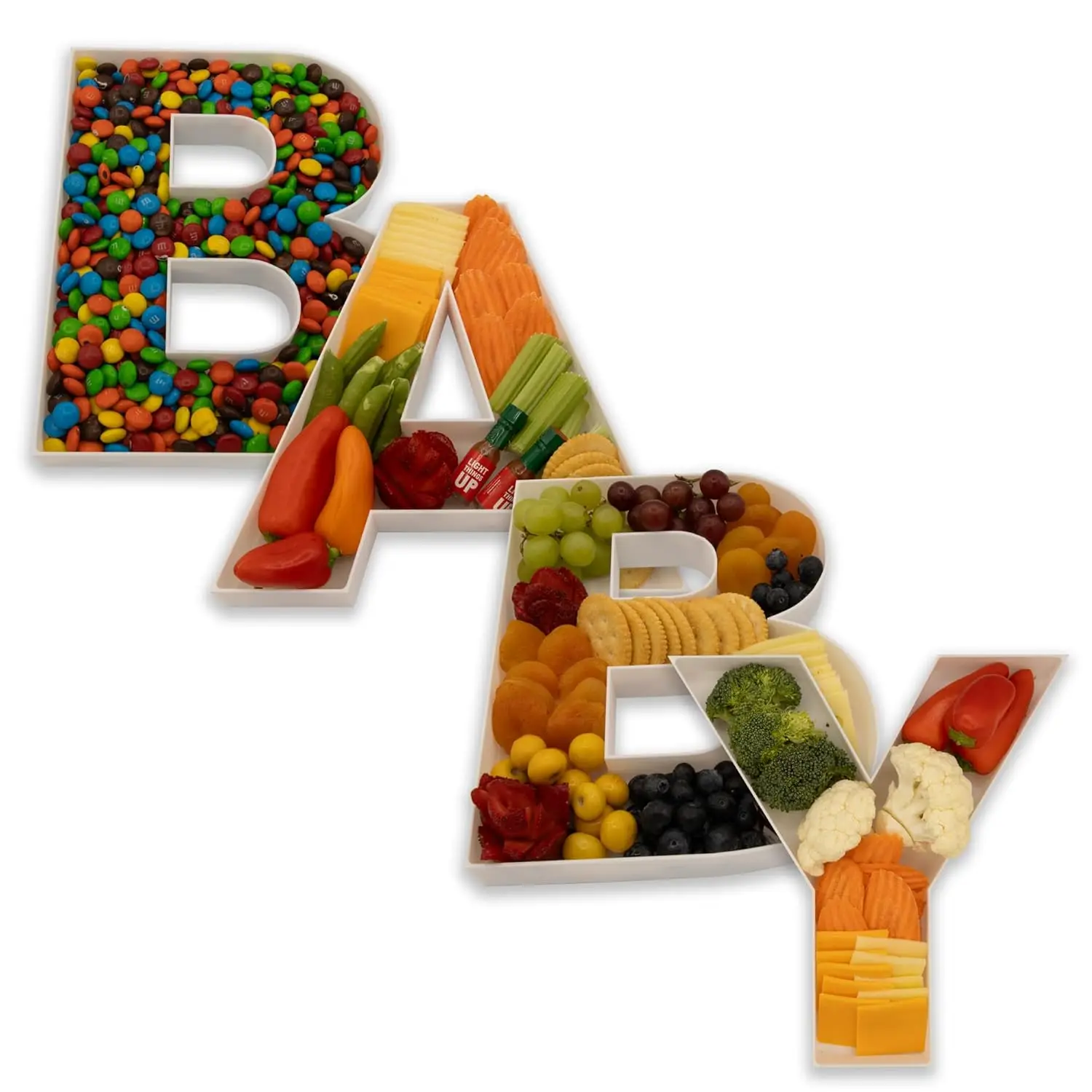 

Food Fillable Letters Shaped Sweets Flower Candy Cupcake Container Box for Wedding Anniversary Birthday Party Baby Shower Decore