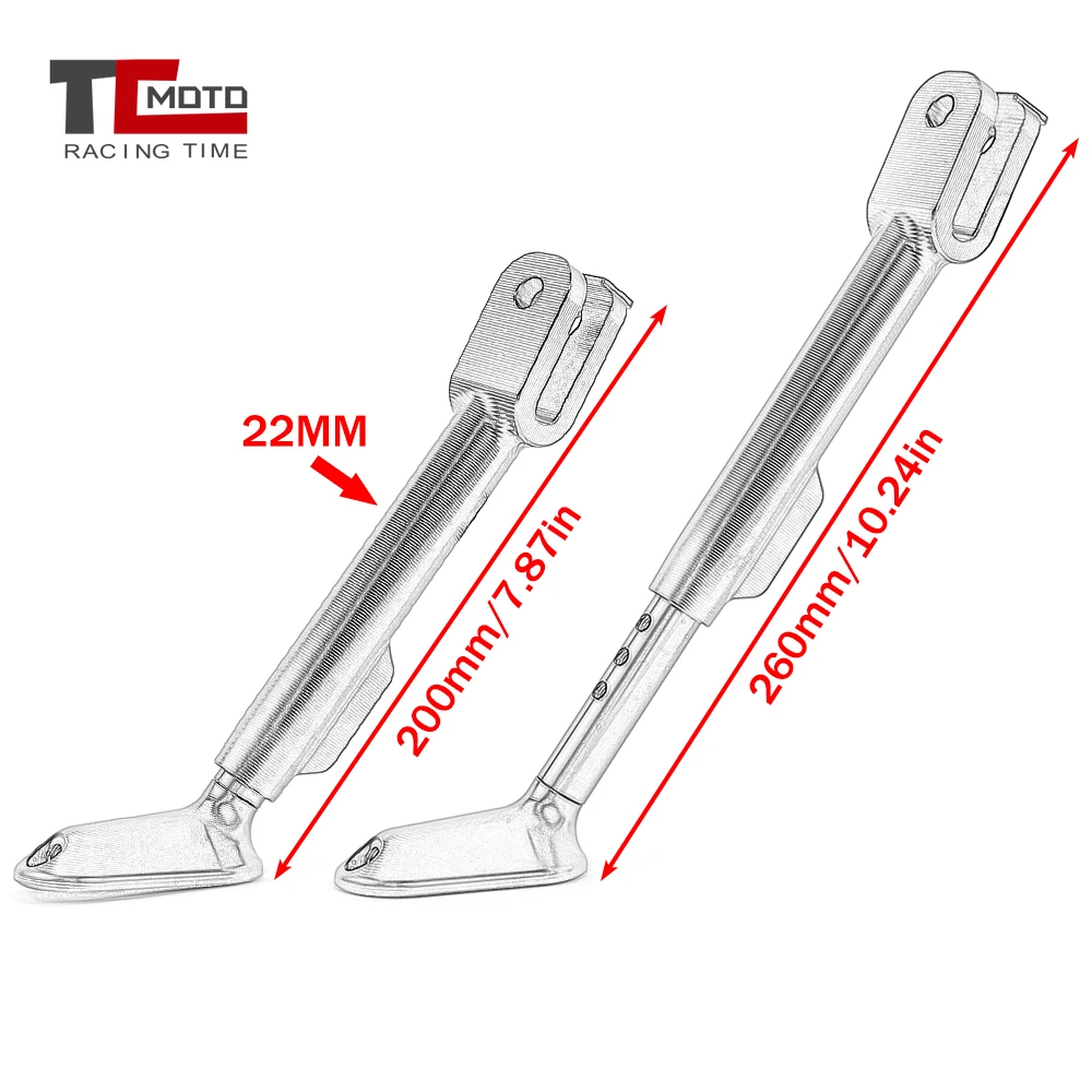 For Yamaha YZF-R3 YZF R3 2019 - 2025 Adjustable Kickstand Foot Side stand Support Motorcycles R3 2020 2021 2022 2023 2024
