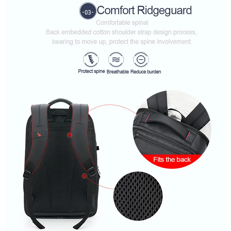 Imagem -02 - Oifoi Mochila Executiva Grande com 15.6 Espaços Bolsa de Laptop Masculina Fashion para Viagem a Prova Dágua para Adolescentes e Mulheres Bolsa Escolar Feminina