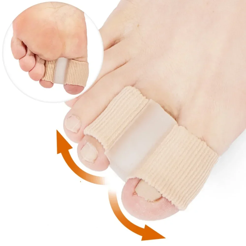 1Pcs Silikon Zehenspreizer Finger Separator Bunion Valgus Corrector Daumen Korrektur Haarglätter Fußpflege Orthopädie Füße