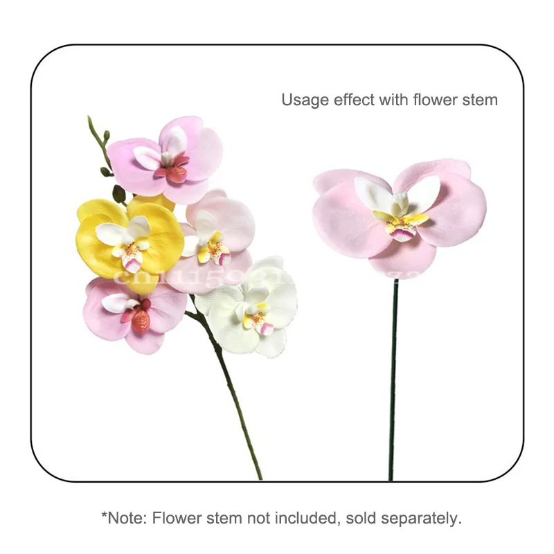 36 Stück neue künstliche Phalaenopsis-Blütenköpfe, falsche Orchideen für Geschenkboxen, Blumensträuße, Heim- und Hochzeitsdekoration, DIY-Zubehör – Detail 4