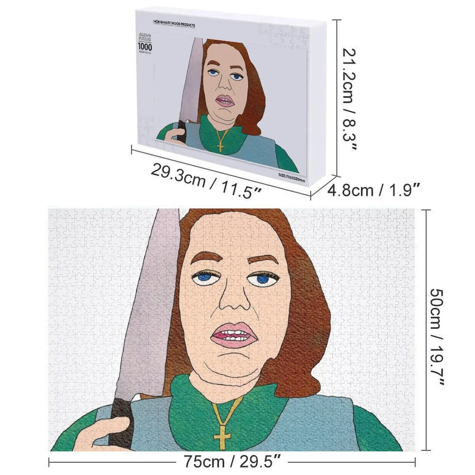 Annie Wilkes - Misery Puzzle Diorama Accessoires Puzzle photo personnalisé