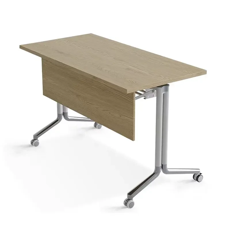 Foldable Training Table with Chair Modern Movable Conference Desk for Adult Learning Office Meeting Room Furniture Space