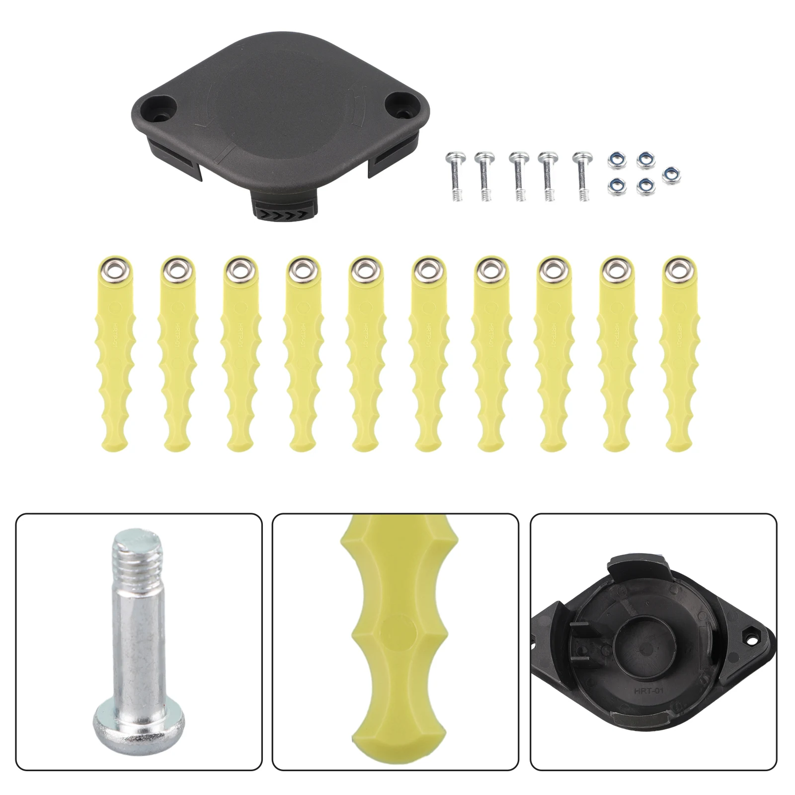 10pcs Double for blades Trimmer Head Plastic Blade For RAC155 OLT1825M RY18LT25A Lawn Mover Grass Garden Tool 10pcs