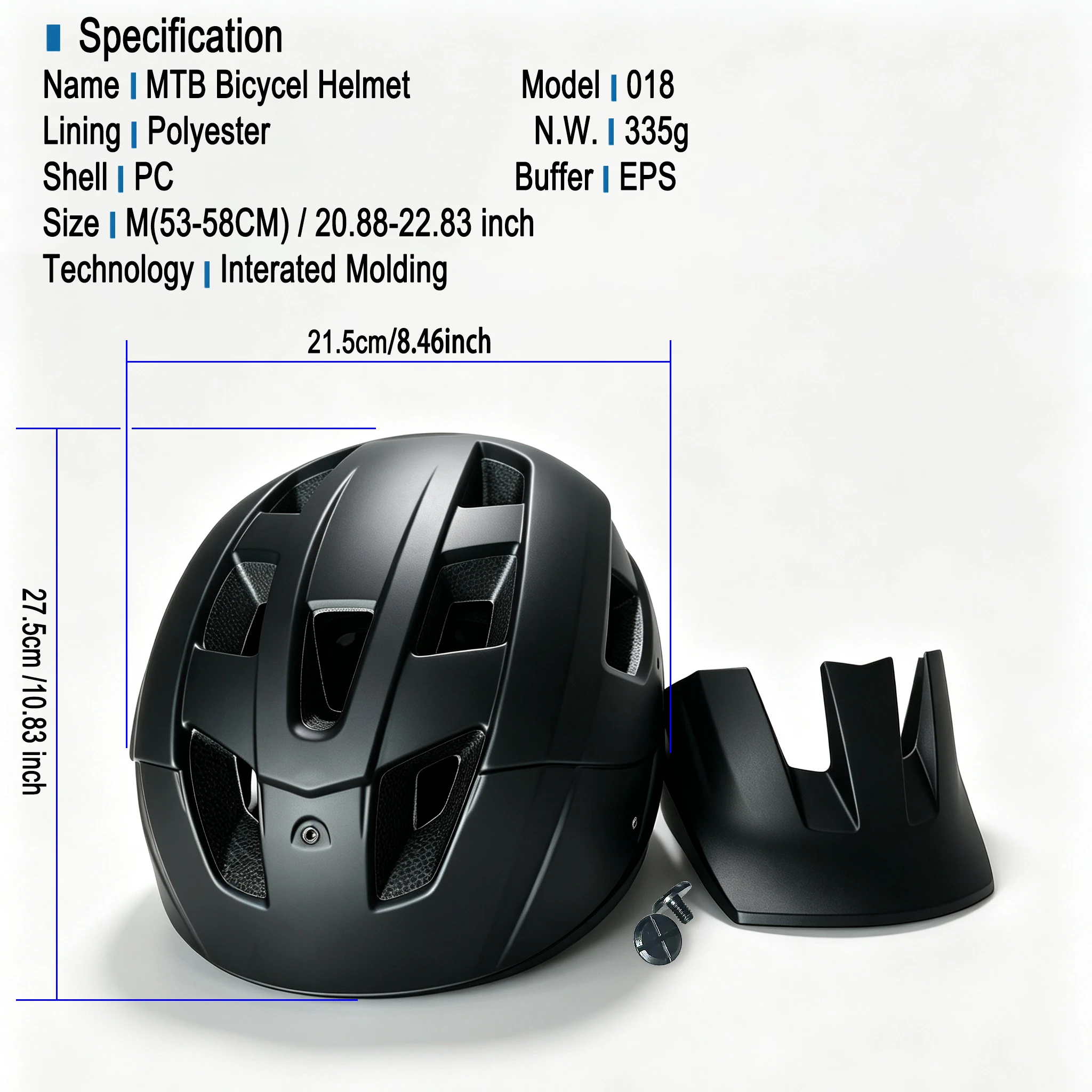 Casco da Bici PJT per MTB, Mou - Mountain Biking Xc recensione e prezzo