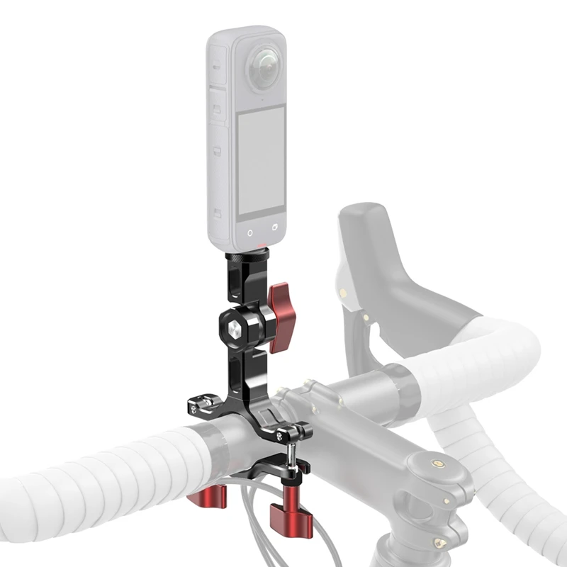 B04B-270° Camera Bike Bicycle Handlebar Clamp Bracket Motrobike Tripod Clip Mount For Insta360