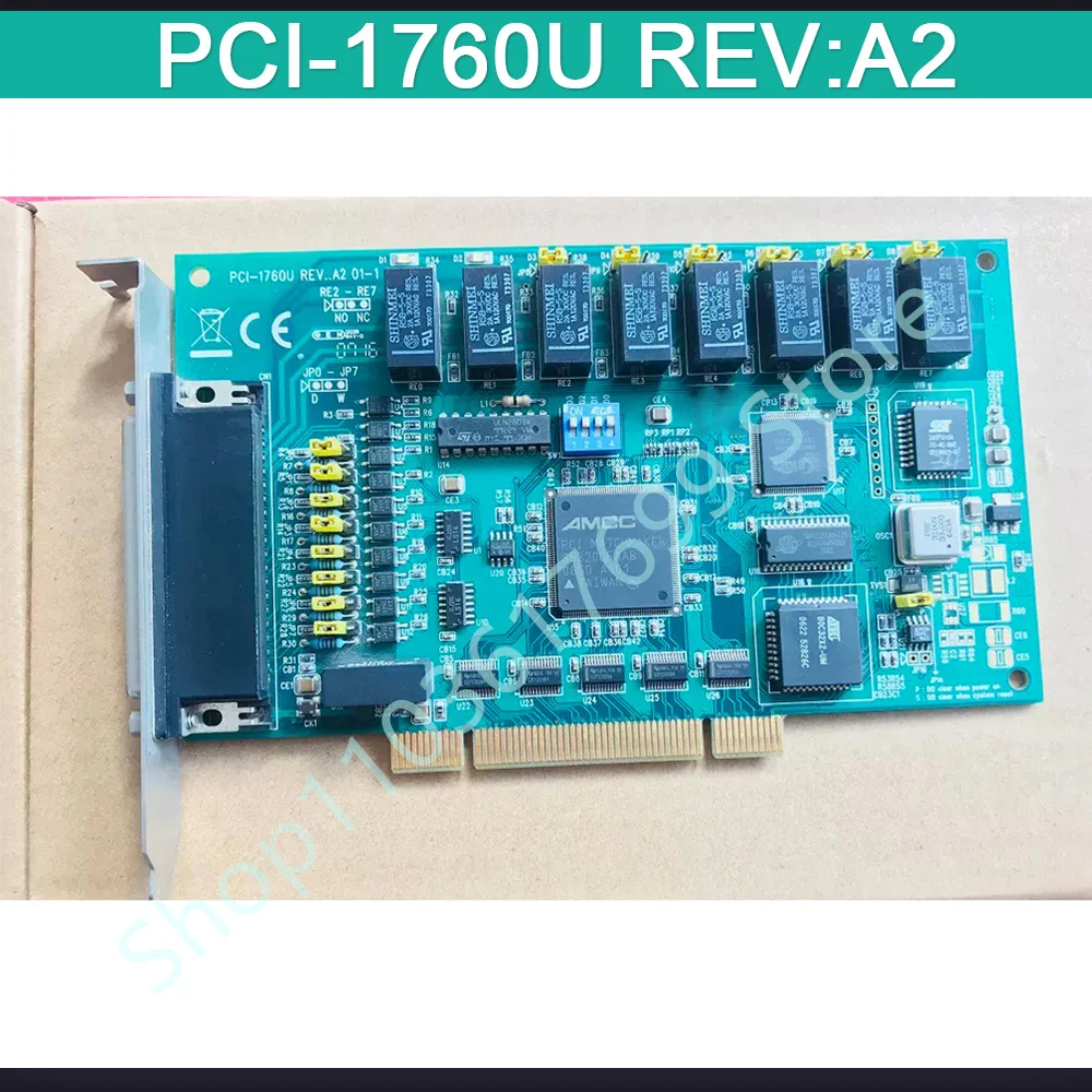 For Advantech 8-Way Relay Output And Isolated Digital Input Card PCI-1760U REV:A2