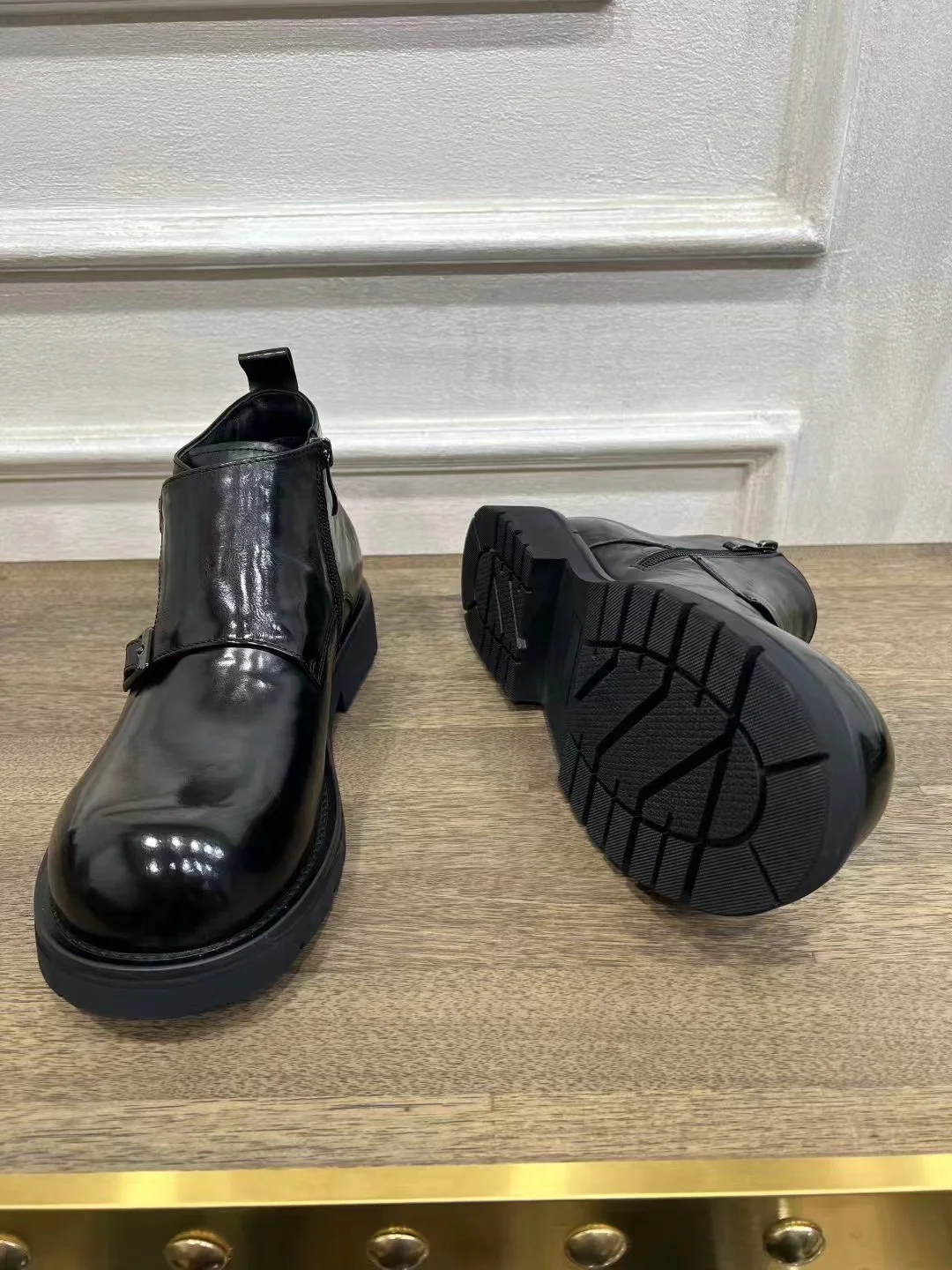 

Мужские повседневные туфли из натуральной кожи на флисовой подкладке, комфортные, высококачественные, в деловом стиле, осень-зима, новинка