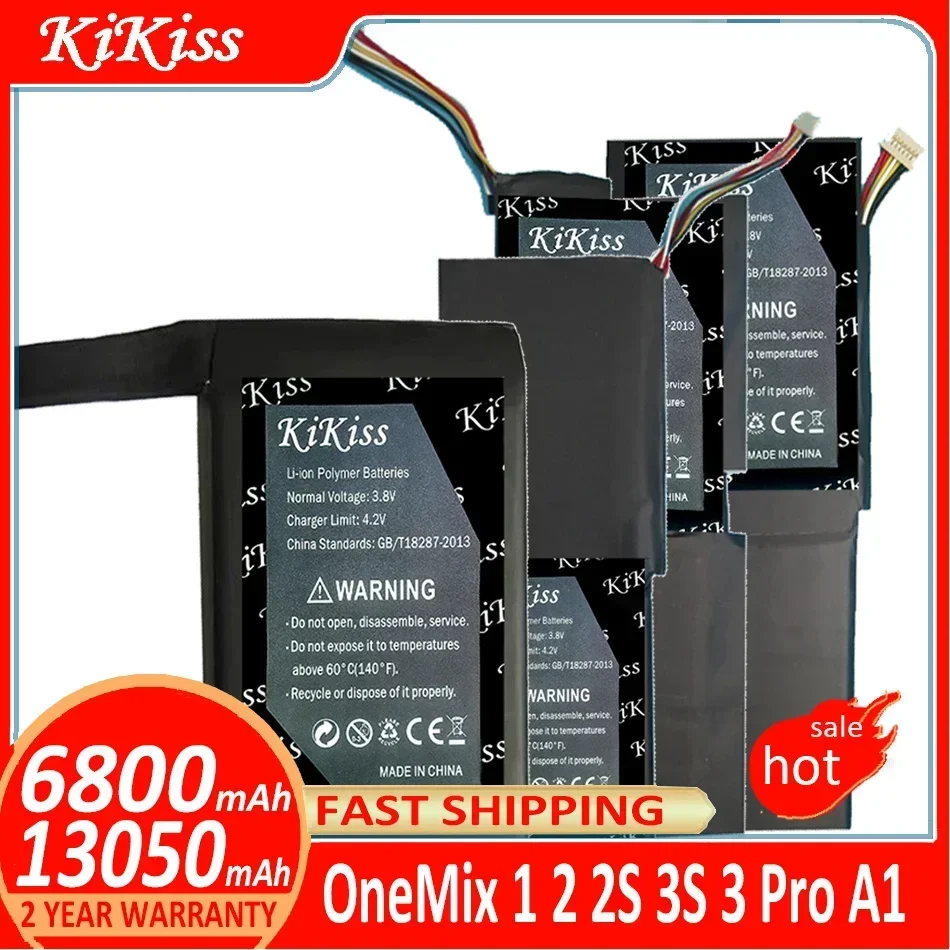 KiKiss Battery For One Netbook OneMix 1 2 2S 3S 3 Pro 3Pro A1 OneMix1 OneMix2 OneMix2S OneMix3S OneMix3 OneMix3 Pro Batteries