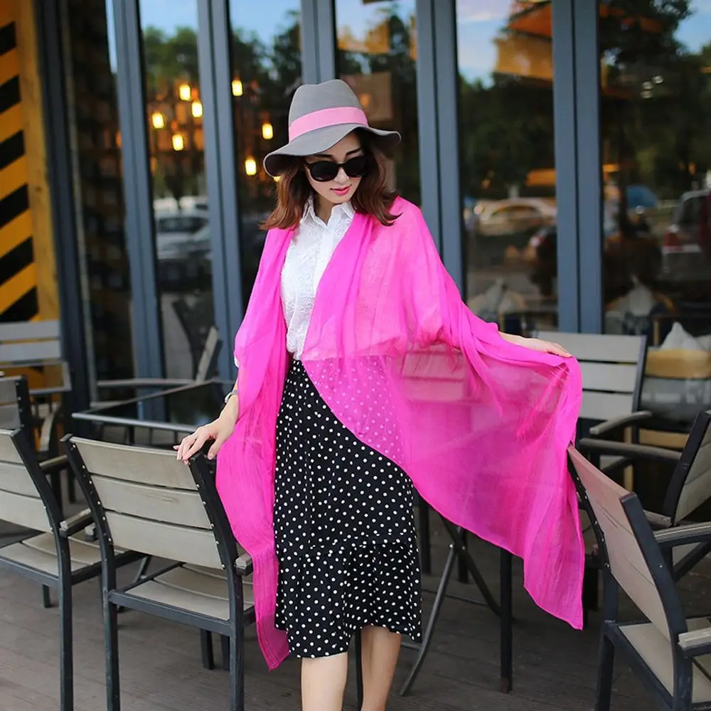 أوشحة الشاطئ للنساء والرجال للحماية من الشمس من الباشمينا وشاح حجاب شالات