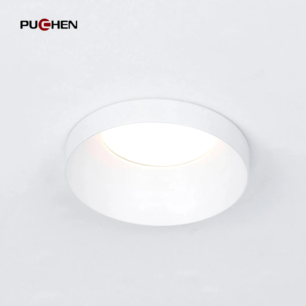 Puchen LED Downlight Recessed LED Ceiling Light Frame MR16 GU10 Bulb Fixture Round White/Black Ceiling Spot Lights