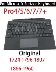 AA+ Original Keyboard Tablet For Microsoft Surface Pro4 Pro5 Pro6 Pro7  Pro7+ Black US Version Touchpad Keyboard Replacement