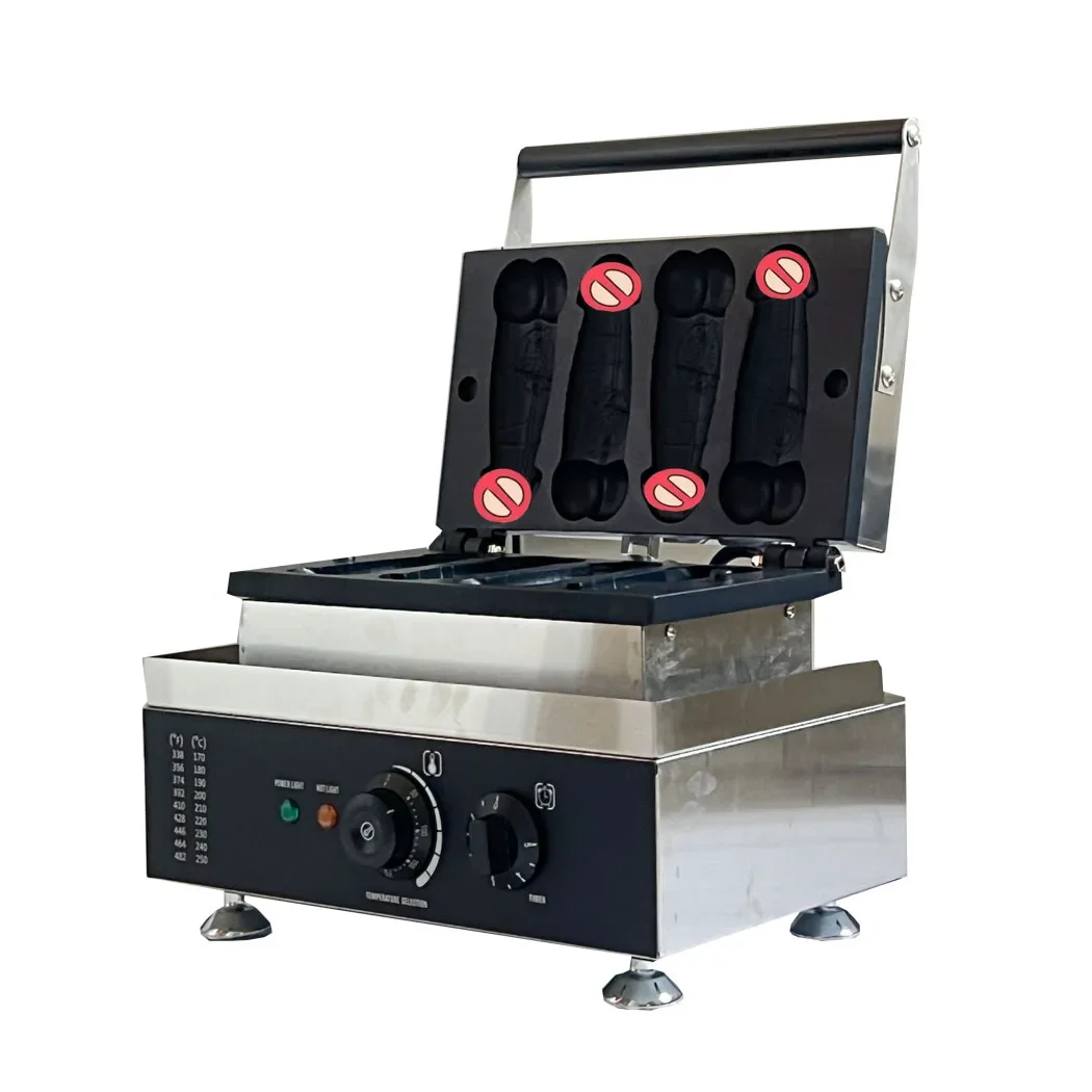 

Electric 220/110V Commercial 4 pcs lolly Waffle Machine Piece of Gayke cock Waffle Makers Lolly Hotdog Sticks