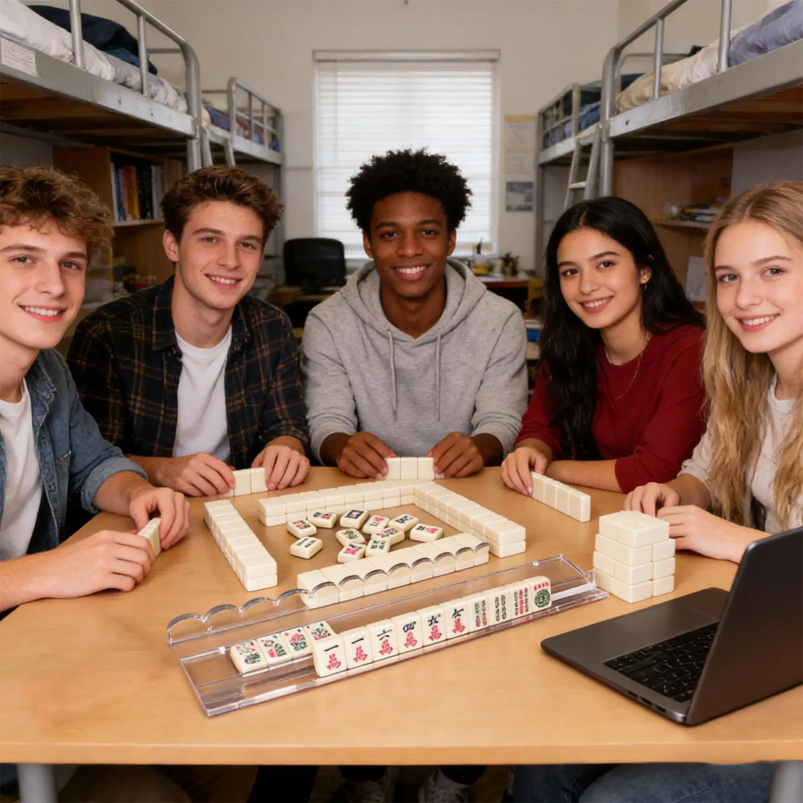 

Подставка для маджонга и органайзер 20 дюймов: быстрая сборка, для крупных плиток, для игроков, пожилых людей, любителей, игровых комнат