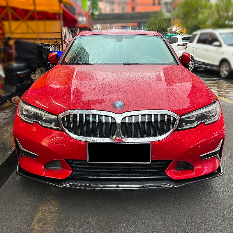 

For BMW 3 Series G20 G21 Front Bumper Splitter Lip Spoiler Diffuser Guard Body Kit Cover 320i 325i 2019 2020 2021 2022 Tuning