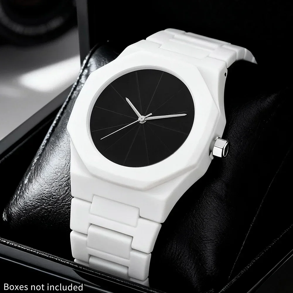 1-piece new watch, polygonal dial, fashionable and trendy accessory for outfit coordination, with a premium feel