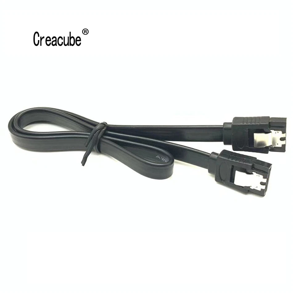 Creacube 40cm SATA 3.0 Cable SATA 3.0 III SATA3 6GB/s Data Cable Straight Cord SAS Cable Dual Channel Hard Drive Data Cable