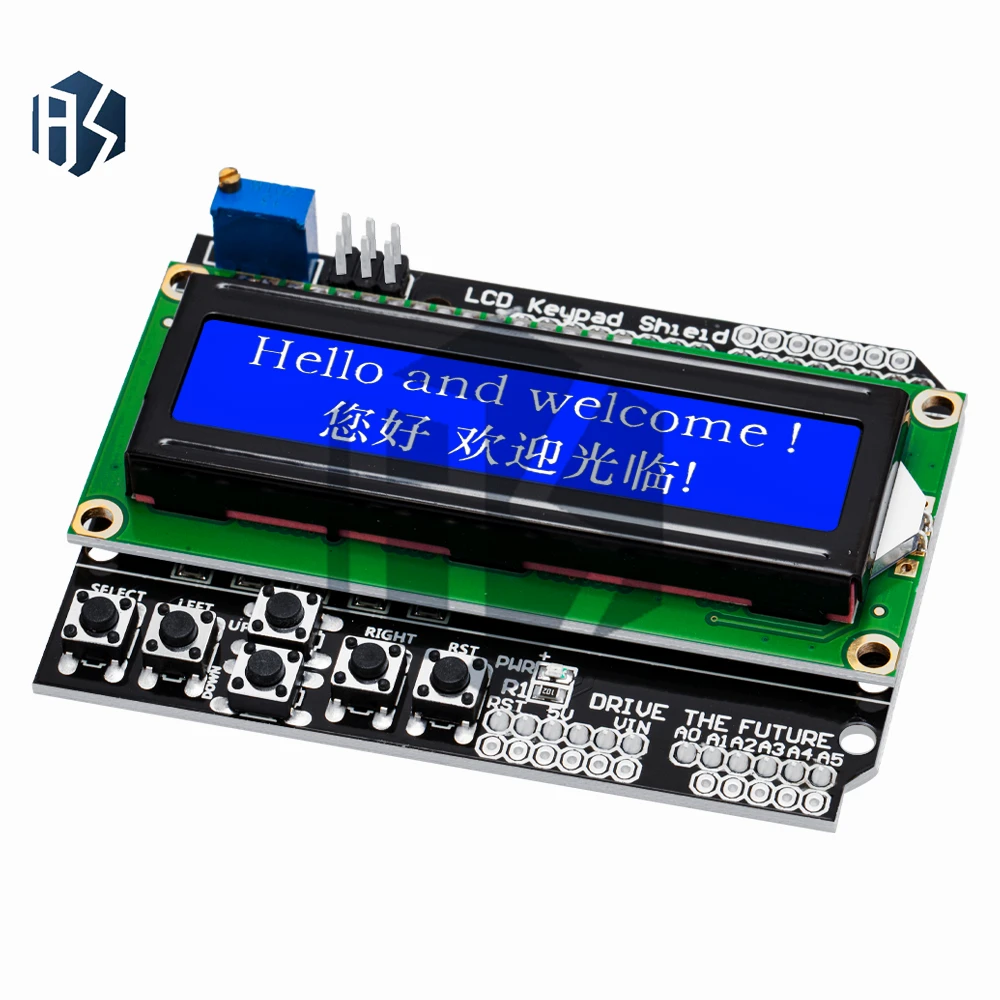 1PCS LCD Keypad Shield LCD1602 LCD 1602 Module Display For Arduino ATMEGA328 ATMEGA2560 raspberry pi for UNO blue screen