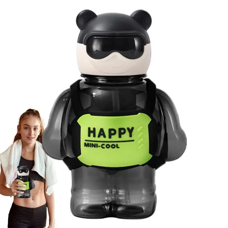 

800ml Large Capacity Cartoon Bear Sippy Cup Children's Portable Backpack Kettle Water Bottle Mug With Straw Girl's Cup